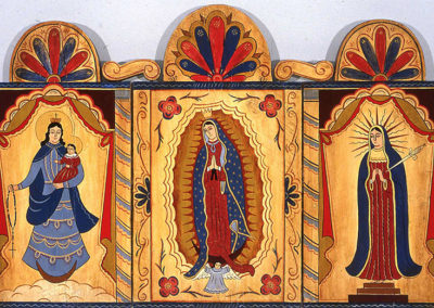 "Queen of Rosary, Lady of Guadalupe, Lady of Sorrows" by Rosemarie Stuyck