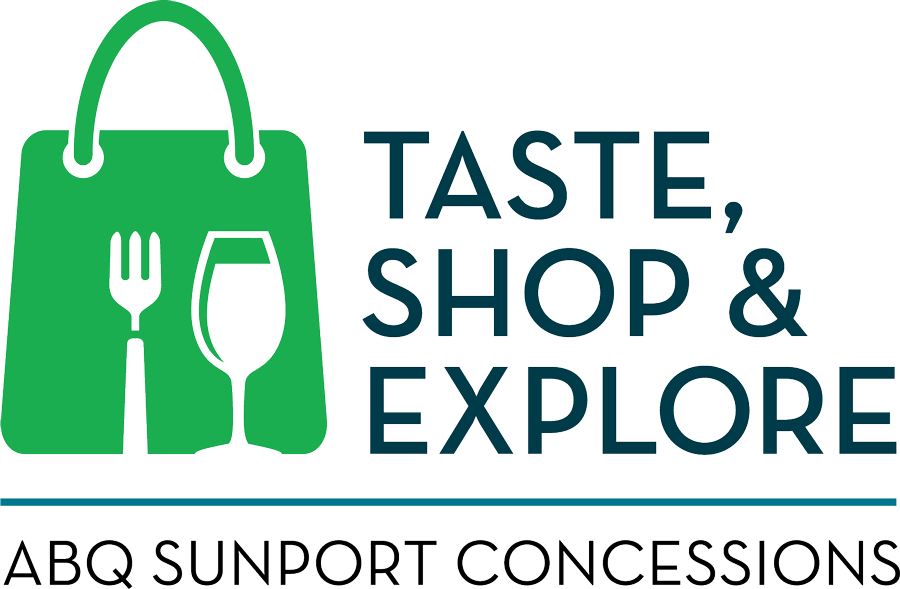 Taste Shop & Explore ABQ Sunport Concessions Program Logo